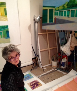 Adrianne Lobel in her studio.